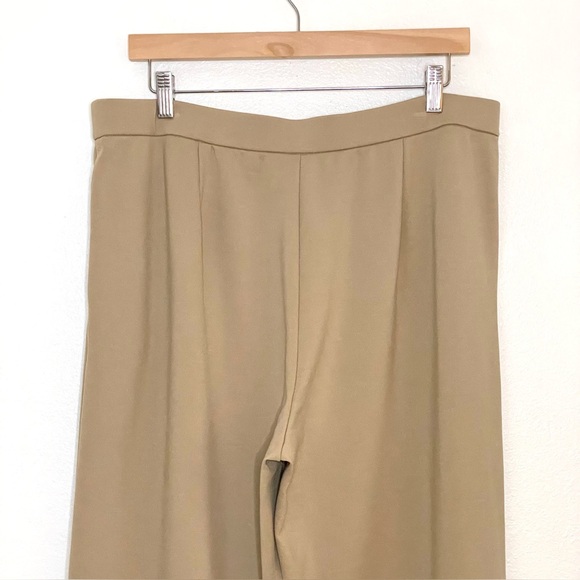 Eileen Fisher Wide Leg Ponte Pant Ankle Crop Pull On Biscuit Large / X-Large - Picture 7 of 16